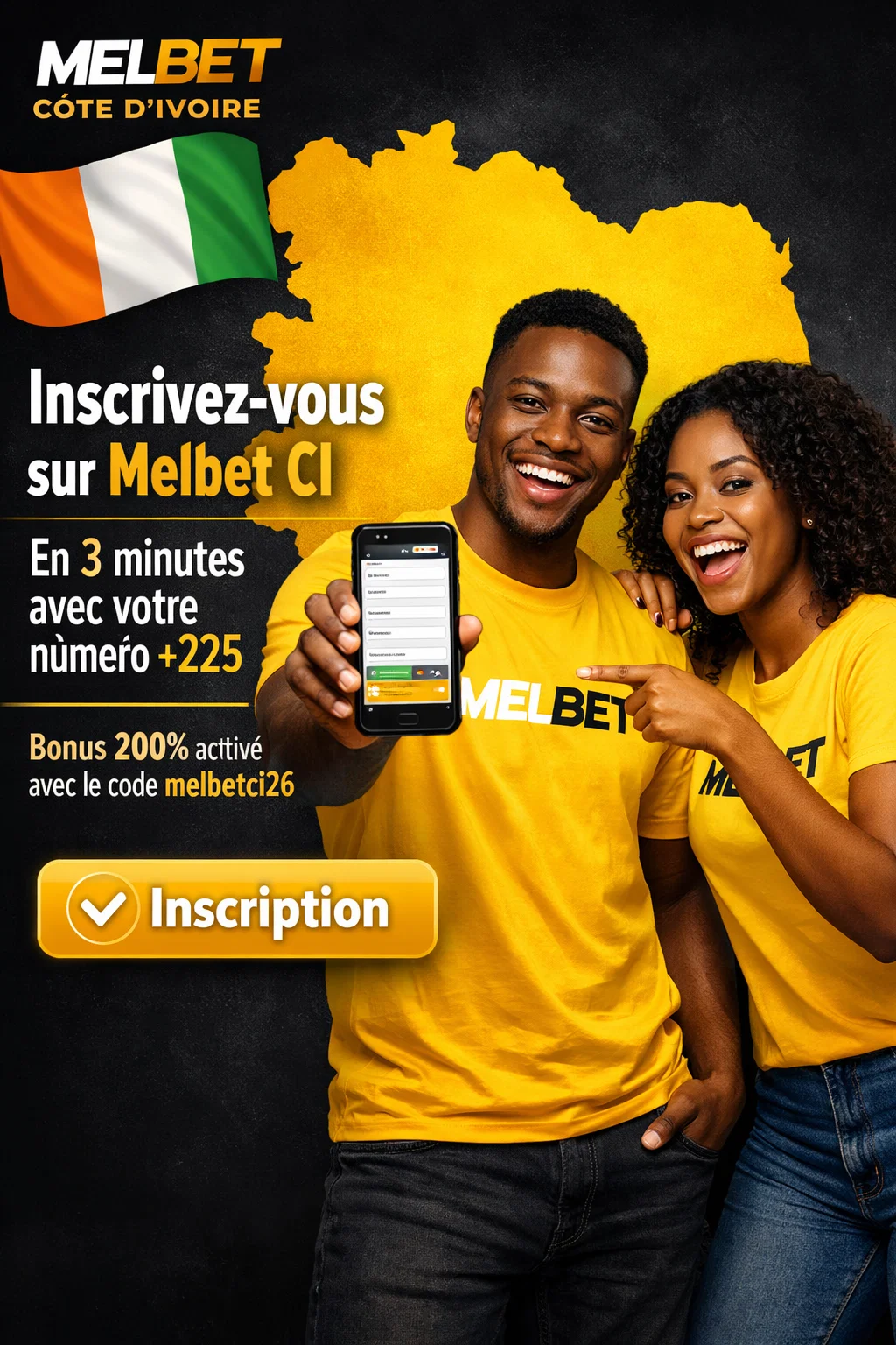inscription melbet côte d'ivoire